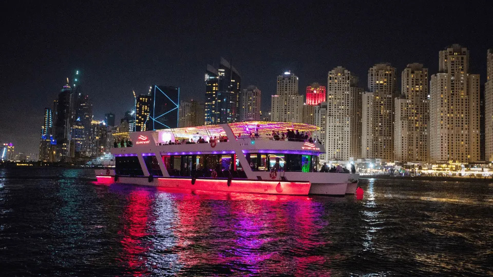 Dubai Marina Dinner Cruise with International Buffet - Image 1